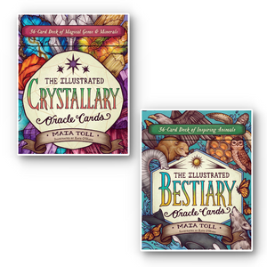 Illustrated Crystallary Oracle Cards by Maia Toll