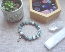 Load image into Gallery viewer, Tree Agate Chakra Healing Bracelet
