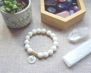 White Coral Chakra Healing Bracelet
