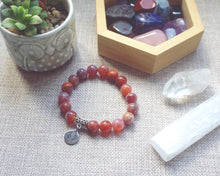 Load image into Gallery viewer, Fire Agate Chakra Healing Bracelet
