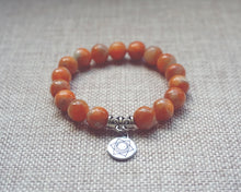 將圖片載入圖庫檢視器 Orange Calcite Chakra Healing Bracelet
