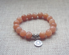Load image into Gallery viewer, Peach Moonstone Chakra Healing Bracelet
