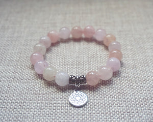 Morganite / Pink Beryl Chakra Healing Bracelet