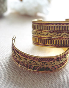 Handmade Tibetan Copper and Brass Bracelet