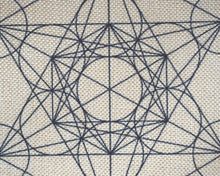 將圖片載入圖庫檢視器 Metatron&#39;s Cube Grid Linen Cloth
