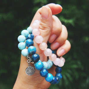 Blue Apatite Chakra Healing Bracelet
