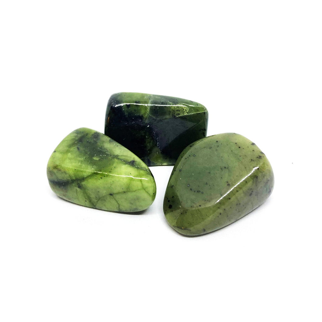 Jade Nephrite Tumbled Stone 軟玉