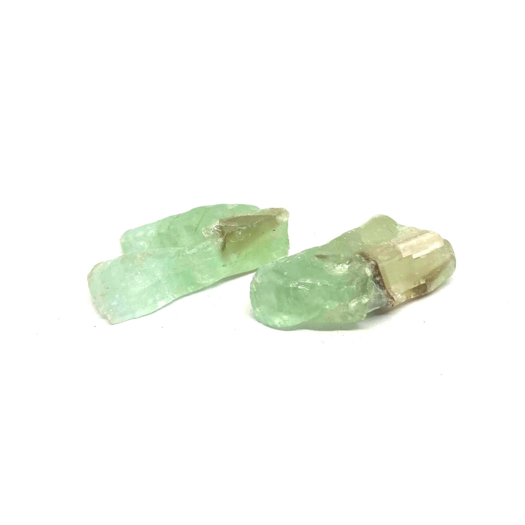 Green Calcite Raw Stone 綠方解石