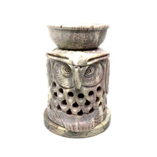 將圖片載入圖庫檢視器 Soap Stone Oil Burner - Owl 4&quot; 精油爐
