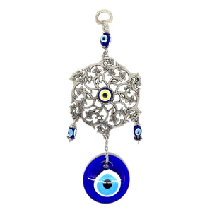 Evil Eye Hexagon Wall Decor - Metal