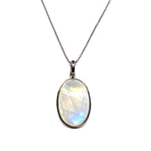 Load image into Gallery viewer, Rainbow Moonstone Necklace C AAA Grade
