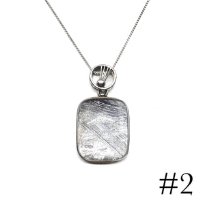 Meteorite Necklace Rectangle A - Sweden 天鐵 瑞典鐵隕石