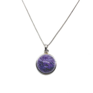 Charoite Necklace Round 紫龍晶
