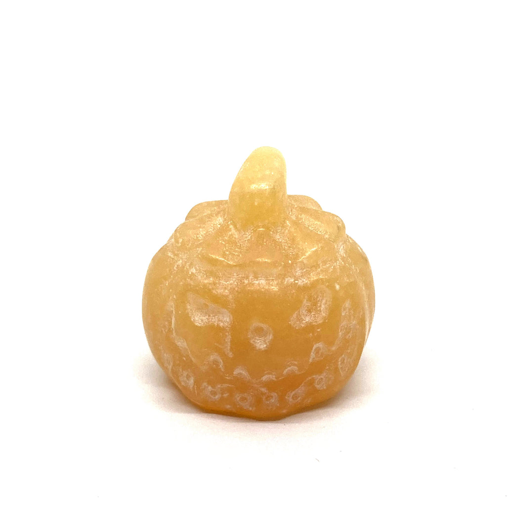 Orange Calcite Jack-O-Lantern Pumpkin 橙方解石