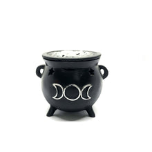 Load image into Gallery viewer, Triple Moon Cauldron Cone Burner 三月香爐
