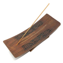將圖片載入圖庫檢視器 Double Carved Wood Incense Holder
