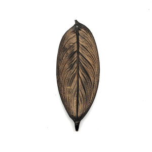 Brown Leaf Incense Holder
