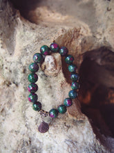 Load image into Gallery viewer, Ruby in Zoisite Chakra Healing Bracelet
