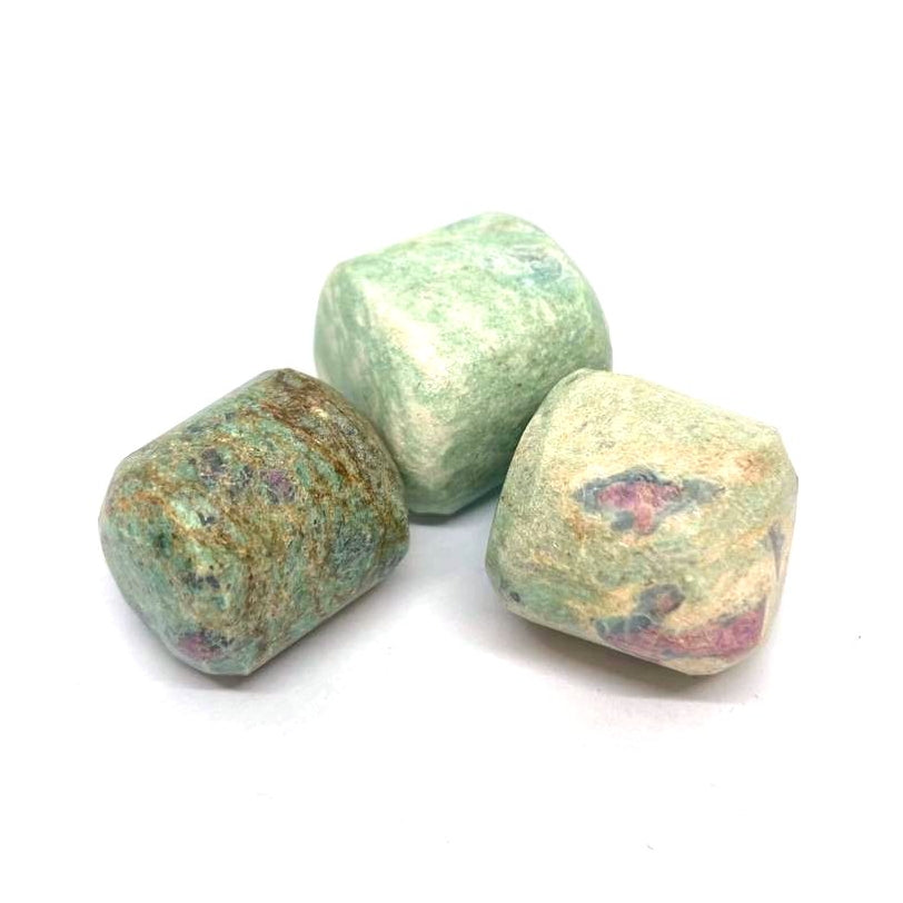 Ruby in Fuchsite Tumbled Stone 紅寶鉻雲母